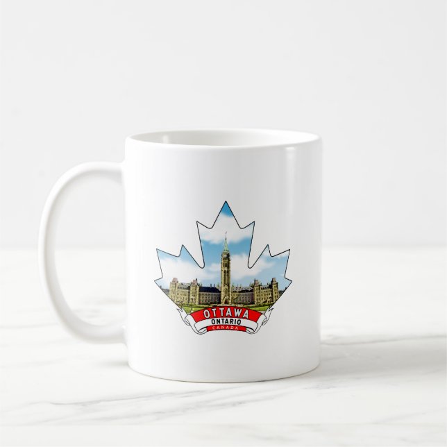 Caneca De Café Ottawa, Ontário Canadá (Esquerda)