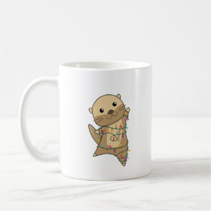 Caneca De Café Otter Natal Neve Animais de inverno Otter