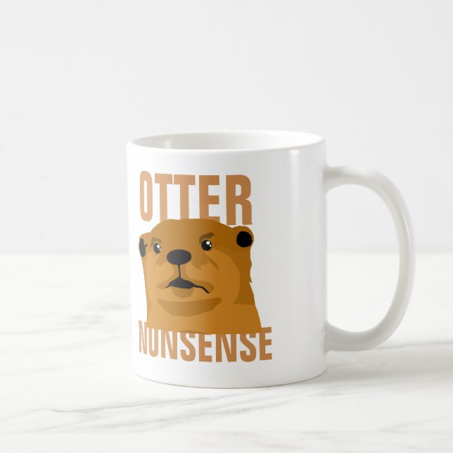 Caneca De Café Otter Nonsense (Direita)