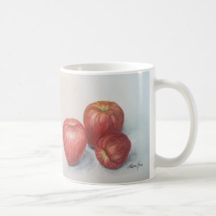 Caneca de café ou chá com design de maçã