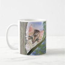 Caneca de café ou chá de gatinho
