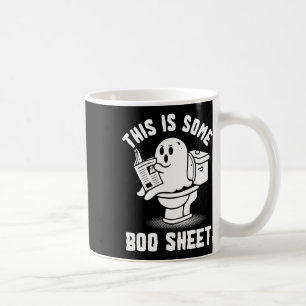 Caneca De Café Ou Tratar Fantasma Spooky Este É Um Alão De Folha