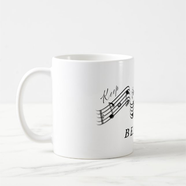 Caneca De Café Ouça Vincenzo Bellini Classic Music Composer (Esquerda)