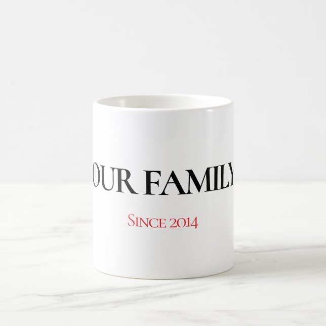 Caneca De Café Our Family Personalized Mug (Centro)