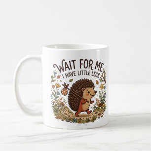 Caneca De Café ouriço viajante fofo com perninhas