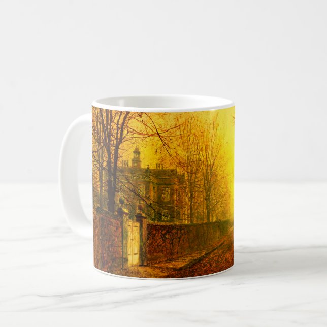 Caneca De Café Ouro Autumn John Atkinson Grimshaw (Frente Esquerda)