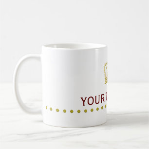Caneca De Café Ouro Coroa Real + seu traseiro. & ideias