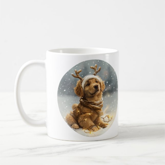 Caneca De Café Ouro de Natal (Esquerda)