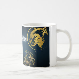 Caneca De Café Ouro disparando surpresa estelar