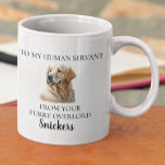 Caneca De Café Ouro Engraçado Servente Humano - Varejadora Aquare<br><div class="desc">Este design pode ser personalizado na área fornecida pela alteração da foto e/ou do texto. Ou pode ser personalizado clicando em Personalizar este Modelo e, em seguida, escolhendo o clique para personalizar mais a opção e excluir ou alterar a cor do plano de fundo, adicionar texto, alterar a cor ou...</div>