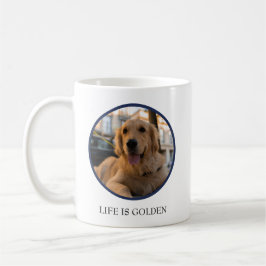 Caneca De Café Ouro Feliz Retriever