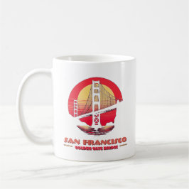 Caneca De Café Ouro Gate Bridge San Francisco Califórnia EUA