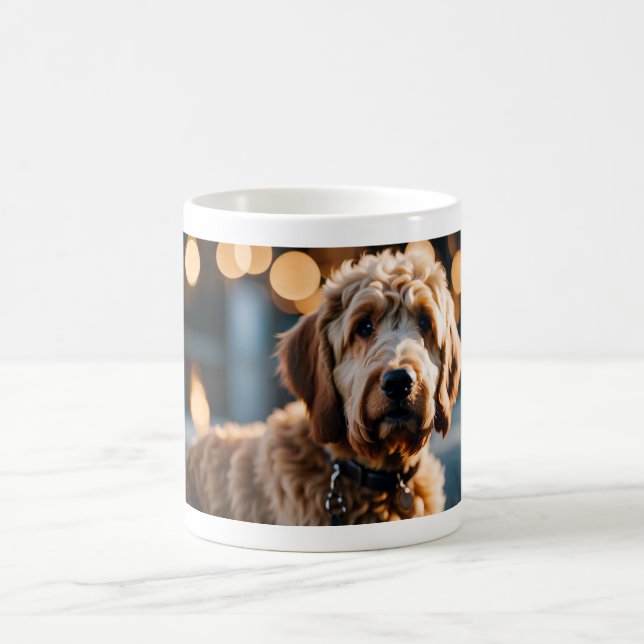 Caneca De Café Ouro Labradoodle Coffee Mug (Centro)
