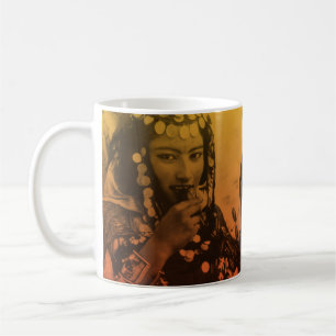Caneca De Café Ouro Magrebe Ouled Naïl Berber Rapariga Mulher do 