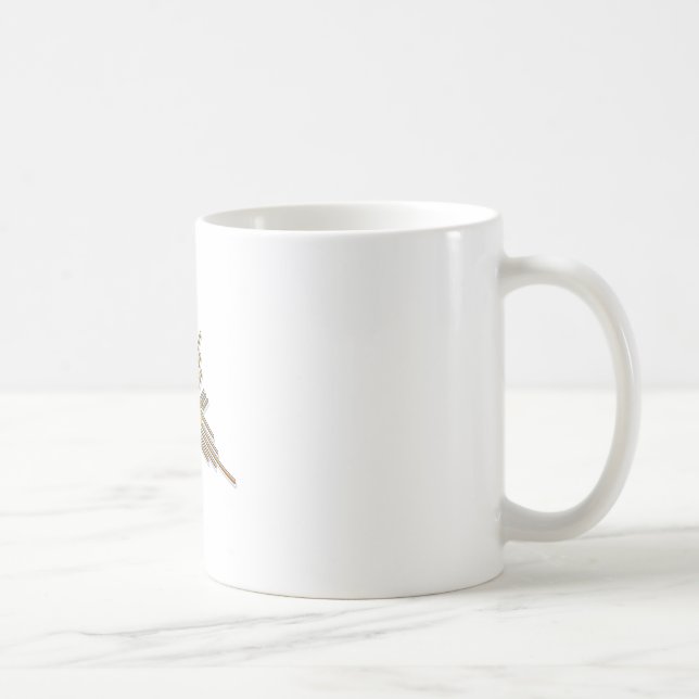 Caneca De Café Ouro Nazca Lines Hummingbird (Direita)