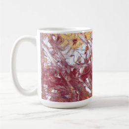Caneca De Café Ouro, Prata, Vermelho, Dourado Rosa, Obra de Arte