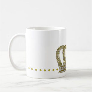 Caneca De Café Ouro Real Coroa III + seu traseiro. & ideias