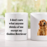 Caneca De Café Ouro Retriever Funny Gift Mug<br><div class="desc">Esta caneca engraçada "Eu não me importo com o que alguém pensa de mim, exceto o meu Ouro Retriever" é o presente perfeito para os amantes do cão à sua volta. Talvez até um presente para você. Isto trará um sorriso à face de qualquer admirador desta raça de cães. Esta...</div>