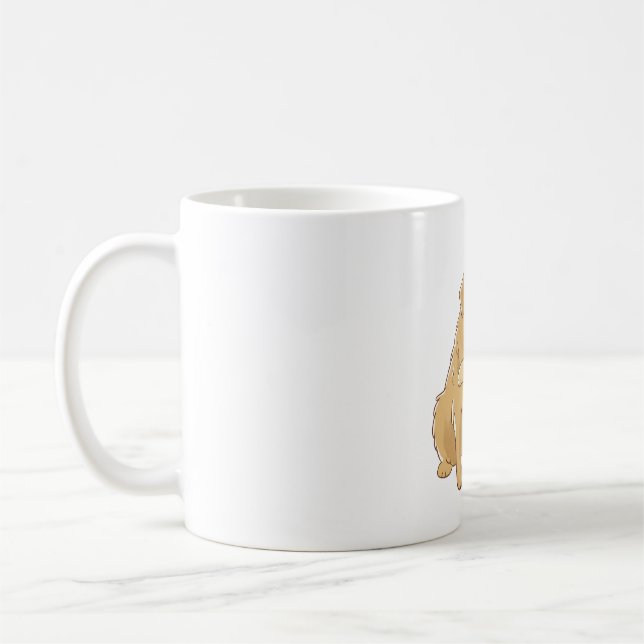 Caneca De Café Ouro Retriever hug (Esquerda)