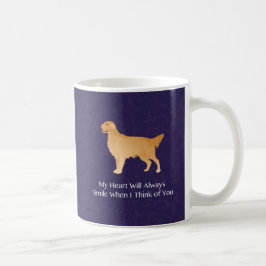 Caneca De Café Ouro Retriever - Pet Memorial - Pensando em Você