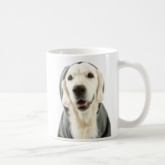 Caneca De Café Ouro Retriever "Vibes do Dia Preguiçoso" Mug - Hal (Direita)