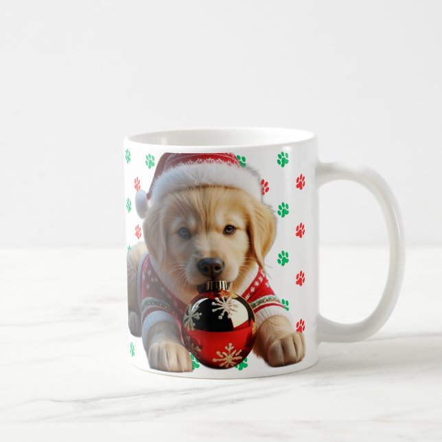 Caneca De Café Ouros de Papai noel catchy - Natal (Direita)