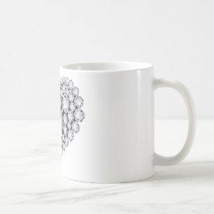 Caneca De Café Ouros em Gemas do Coração Negro