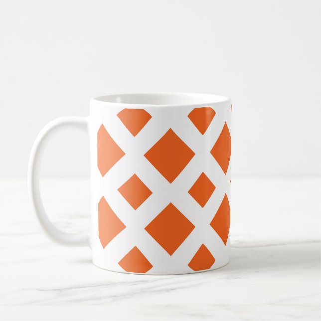 Caneca De Café Ouros Laranja em Branco (Esquerda)
