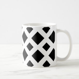 Caneca De Café Ouros Pretos em Branco