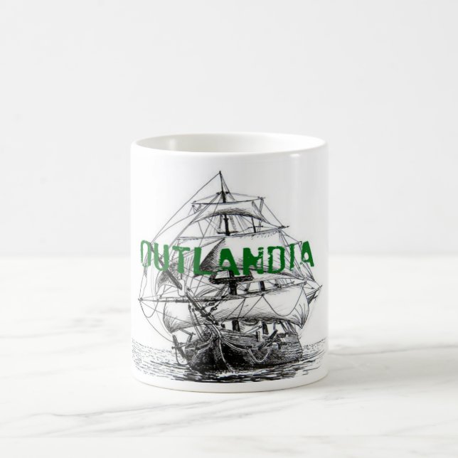 Caneca De Café Outlandia - café do explorador/caneca do chá (Centro)