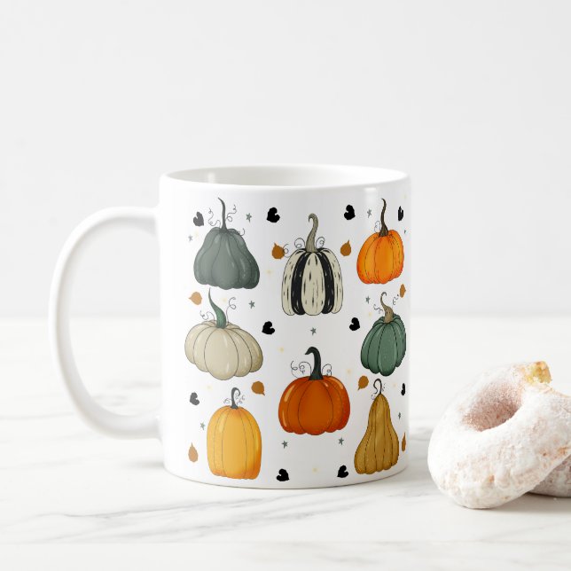 Caneca De Café Outono (Com Donut)