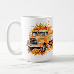 Caneca De Café outono - Caminhão de queda