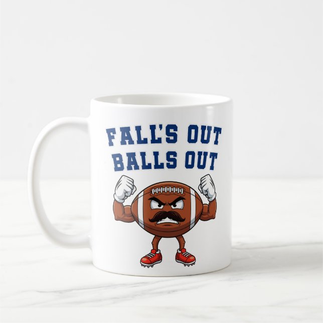 Caneca De Café Outono de Bolas Fora  (Esquerda)