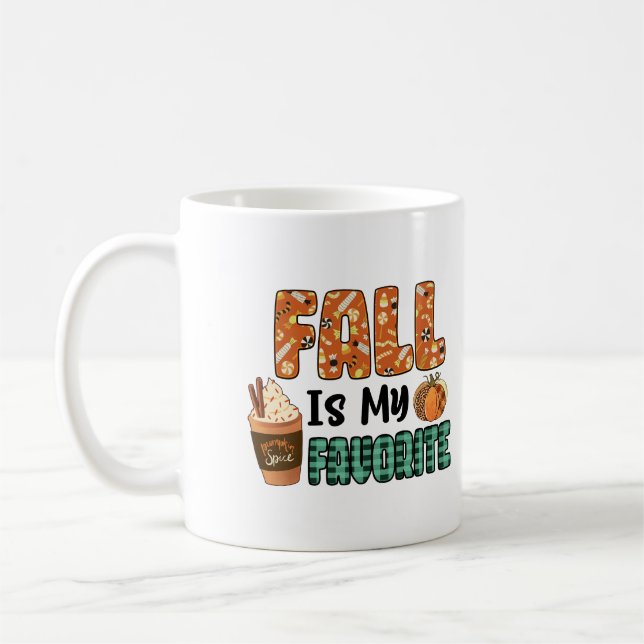 Caneca De Café Outono é Meu Personalizado Favorito (Esquerda)