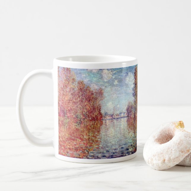Caneca De Café Outono em Argenteuil por Claude Monet (Com Donut)