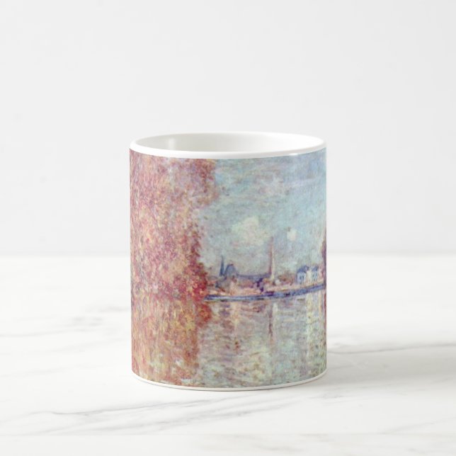 Caneca De Café Outono em argentino por Claude Monet (Centro)