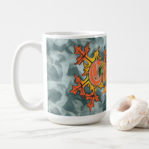 Caneca De Café Outono em Nova Iorque Catkileaks, Folhas, Queda de