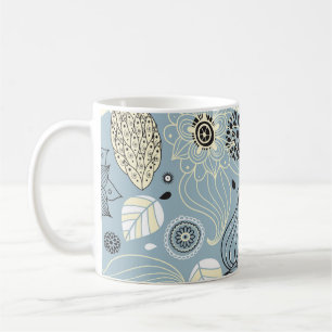 Caneca De Café outono Floral: Design de sazonal Elegante