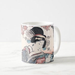 Caneca De Café Outono japonês Ukiyo-e Momijigari nenhum himegimi