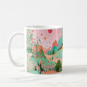 Caneca De Café Outono na Coreia