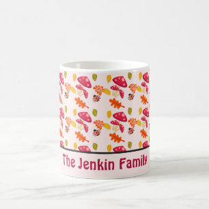 Caneca de Café Outono Personalizada