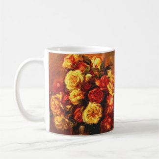 Caneca De Café Outono Rosas de arte
