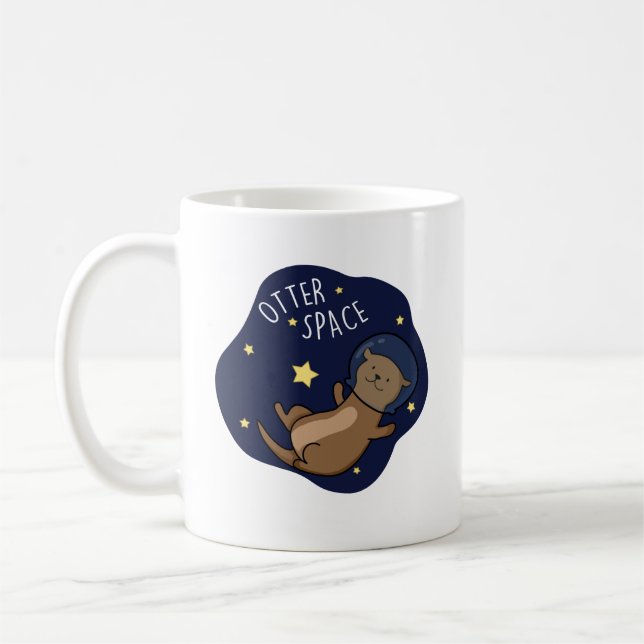 Caneca De Café Outro Astronauta Engraçado do Espaço (Esquerda)