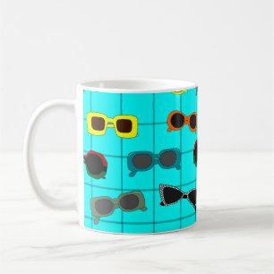Caneca De Café Outro Médio do século Moderno Óculos Solares Café