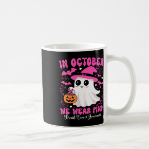 Caneca De Café Outubro Vestimos o Cancer de Mama das Bruxas Fanta