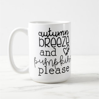 CANECA DE CAFÉ OUTUMN BREEZE E PUMPKINS POR FAVOR