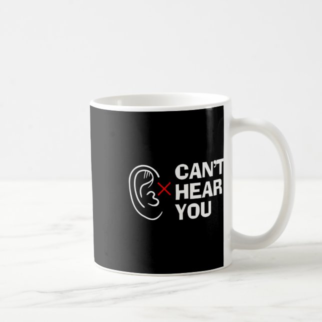 Caneca De Café Ouvir Você Assinar Língua Surda (Direita)