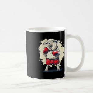 Caneca De Café Ovelha Boxer Com Luvas de Boxe Kickboxing Boi Funn