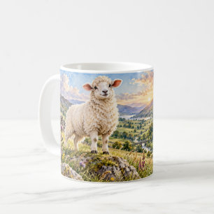 Caneca De Café Ovelha Branca Acredite em Si