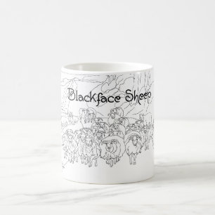Caneca De Café Ovelha de Cara Negra Escócia